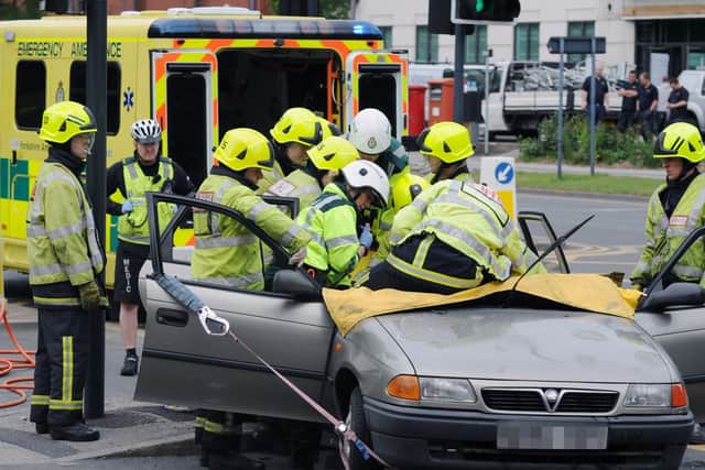 Road traffic collisions were the most frequent non-fire incidents in West Yorkshire during 2018/19. Picture: Jonathan Gawthorpe