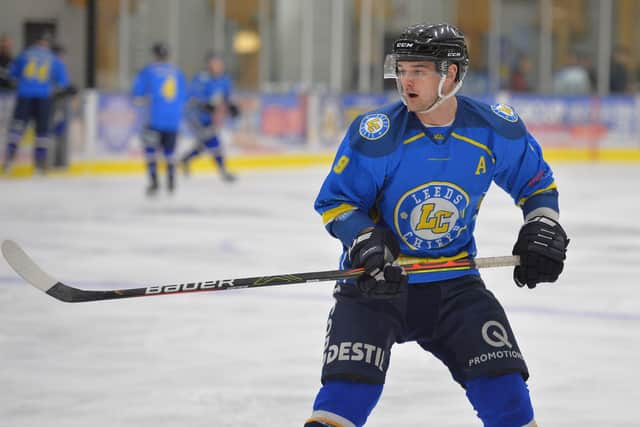 Joe Coulter, alternate captain for Leeds Chiefs in their debut NIHL National season. Picture: Dean Woolley.
