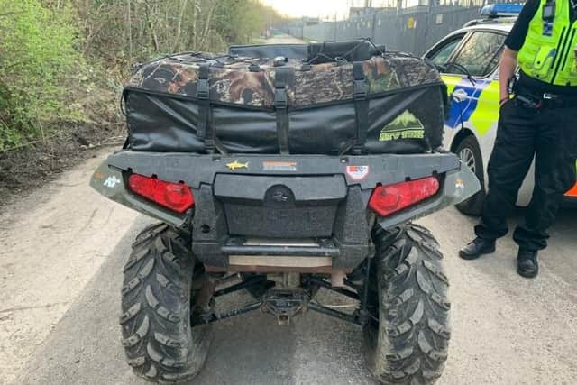 The rider was arrested for a number of offences after a police chase (Photo: WYP RPU)