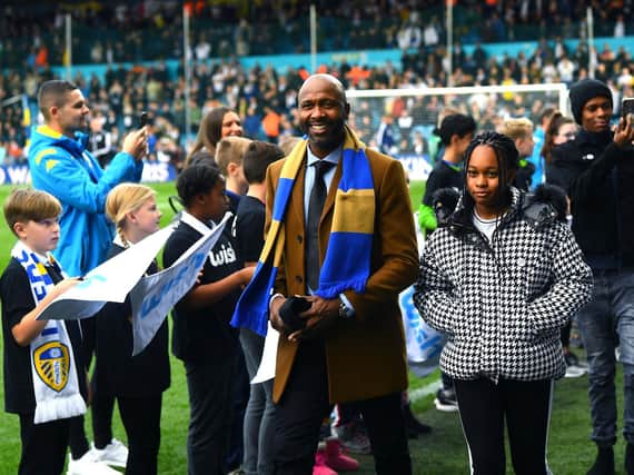 Leeds United legend Lucas Radebe was back at Elland Road in October for the club's centenary. (Image: Jonathan Gawthorpe)