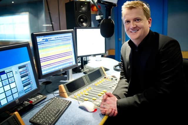 Aled Jones in the Classic FM studio. Photo: Matt Crossick/PA