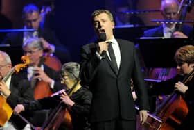 Aled Jones performing at the Millennium Centre in Cardiff. Photo: Tim Ireland/PA.