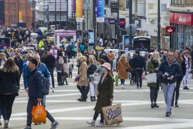 People in Leeds pictured before the government issued a UK lockdown