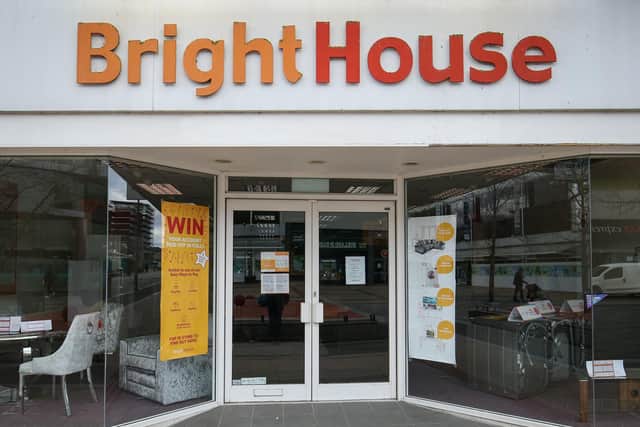 Jobs at three BrightHouse stores in Leeds are at risk after the company collapsed on Monday.
