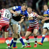 Jamie Peacock in action during the 2015 Grand Final win over Wigan. Picture by Jonathan Gawthorpe.