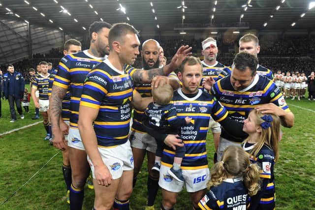 Jamie Peacock made a cameo appearance in Jamie Jones-Buchanan's testimonial game/Rob Burrow benefit earlier this year. Picture by Steve Riding.