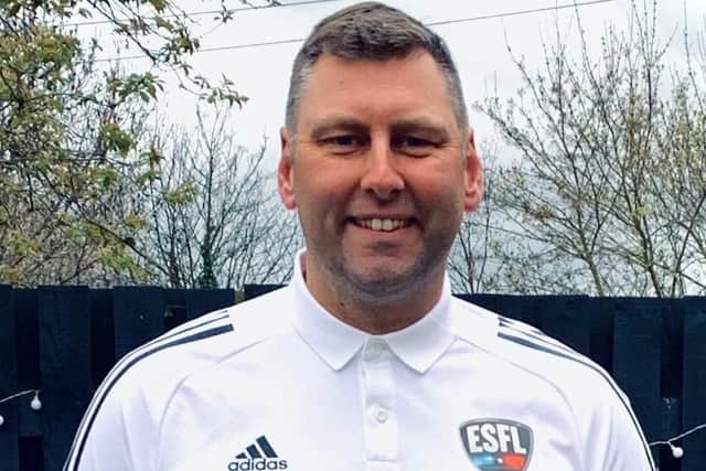 Leeds police officer Andrew Smurthwaite (pictured) is launching the Motor Source Emergency Service Football League with colleague Peter Overton.