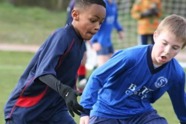 TALENT: Hosannah showed promise for Elmhurst Primary School in South Croydon as a youngster.