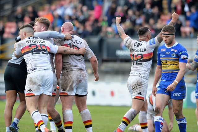 Richard Agar's first game as Leeds coach was a Challenge Cup defeat at Bradford Bulls. Picture by Bruce Rollinson.