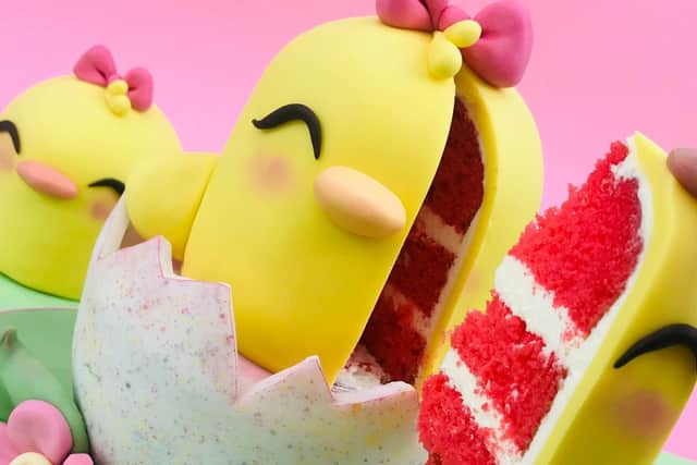 An Easter chic cake.