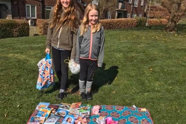 Maisie Dean, 10, and her sister Orlagh, eight, wanted to pass on some of their soft toys for others to enjoy