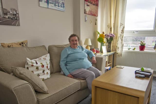 Sandra has a cosy flat which she has lived in for 35 years.