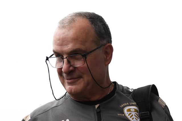THE MASTER: The Square Ball will be looking to emulate the success of Leeds United head coach Marcelo Bielsa. Photo by George Wood/Getty Images.