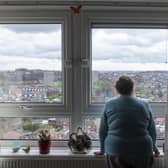 Sandra Ogden who lives in the upper reaches of Gamble Hill Grange in Wortley, with her views across Leeds.