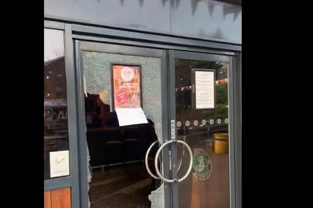 Everybodys Bar was smashed up by vandals