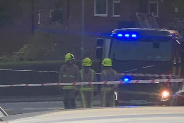 Fire crews attended the scene as the electrics 'exploded'