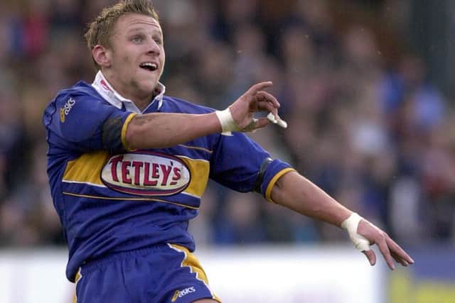 STRONG START: Rob Burrow made his Leeds Rhinos debut under Dean Lance against Hull FC in 2001. Picture: Steve Riding.