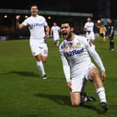MEMORIES: Alex Mowatt celebrates scoring what proved the winning goal for Leeds United and his last strike for the Whites in the 2-1 success at FA Cup hosts Cambridge United in January 2017. Photo by Julian Finney/Getty Images.