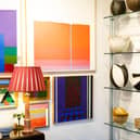 Some of the works pictured in the couple's Yorkshire home. Picture:  Nick Singleton