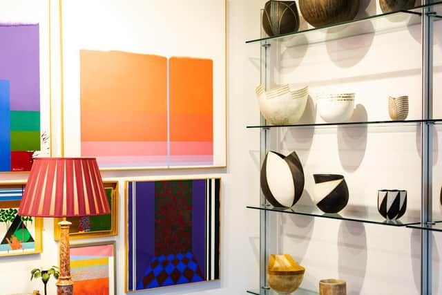 Some of the works pictured in the couple's Yorkshire home. Picture: Nick Singleton