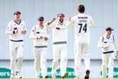 Yorkshire players, celebratin a wicket against Kent last season, have been placed on furlough (Picture: SWpix.com)