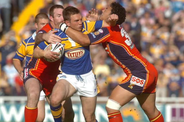Kevin Sinfield in action against London Broncos in 2005. Picture by Steve Riding.
