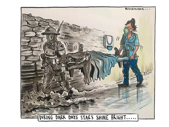 Cartoon from The Yorkshire Post's Graeme Bandeira