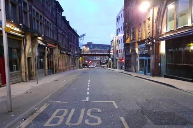 Footfall has plummeted in the city centre since March.