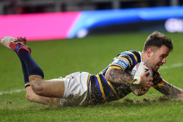 Richie Myler scored one of Rhinos' 11 tries against Toronto. Picture by Jonathan Gawthorpe.