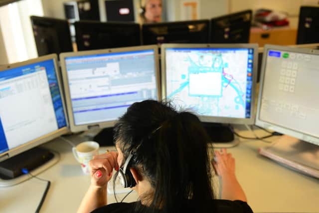 Image taken by YEP of West Yorkshire Police emergency call centre, in Wakefield, in 2016.