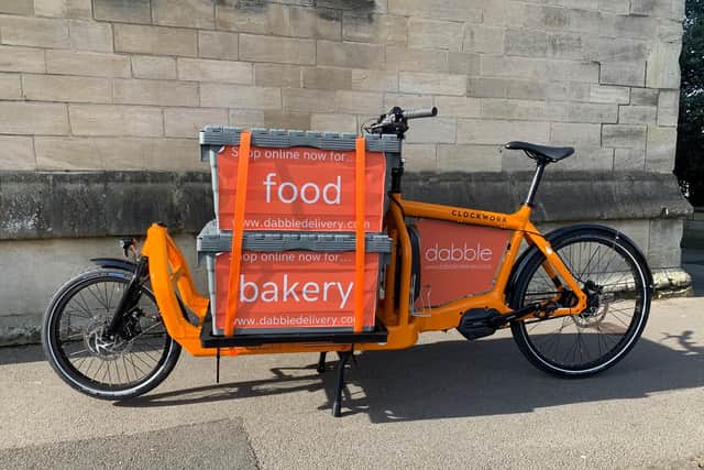 One of the Dabble delivery bikes.