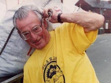George Crossland, one of the oldest competitors to have completed the coal race.