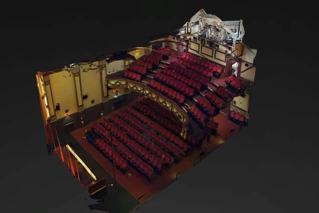 Hyde Park Picture House, dollhouse view.
