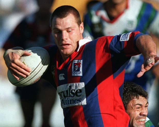 ee Jackson spent three years with Newcastle Knights in Australia’s NRL, and he is pictured playing here against the New Zealand Warriors. (Picture: Getty Images)