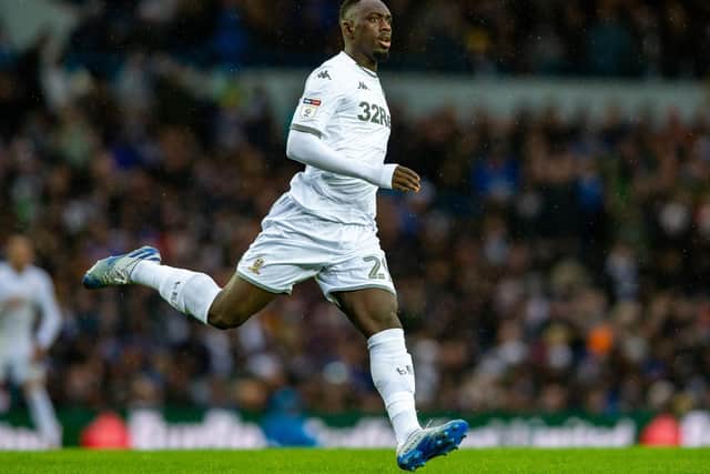 DEDICATION: Jean-Kevin Augustin's hard work in training has caught the imagination of Leeds United fans during the coronavirus outbreak. Pic: Bruce Rollinson.