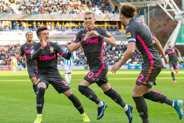 LOVE: Gjanni Alioski waxed lyrical about his city, Leeds United fans and head coach Marcelo Bielsa. Picture: Bruce Rollinson.