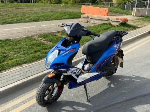West Yorkshire Police shared this image of a moped that was stolen in East Leeds.