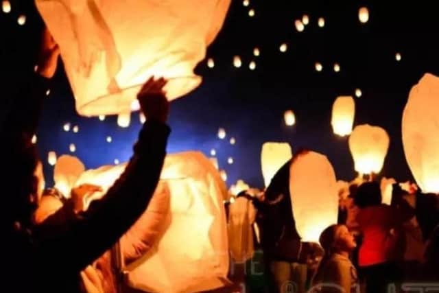 Fire chiefs are pleading with the public not to realease sky lanterns to show their support for carers.