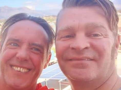 Chris Green (left) and his partner Gary Jones moved to Spain three years ago.