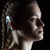 COCHLEAR IMPLANT: Jodie Ounsley was born profoundly deaf. Picture: Ben McDade/www.benmcdade.com.