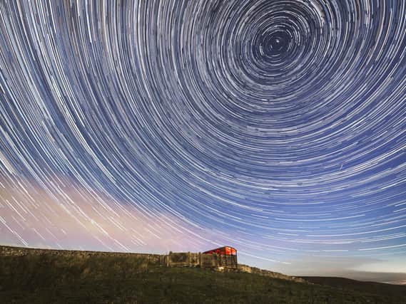 Skygazers were stunned to see trains of light across the night sky. (Stock photo of a meteor shower over Yorkshire. Photo: Bruce Rollinson).