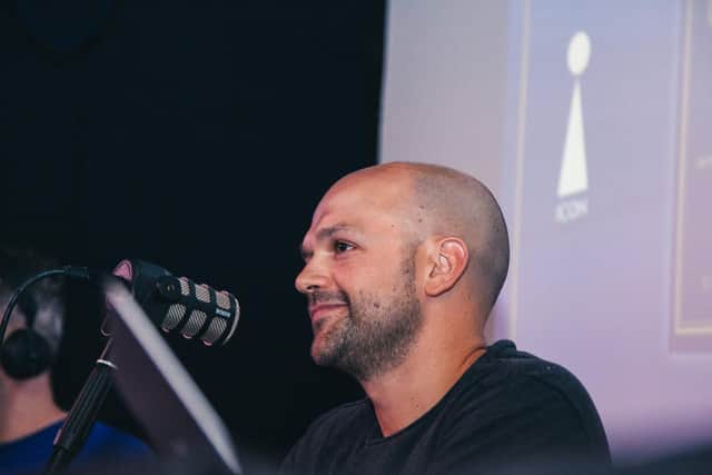 PERFORMER: Normanton taking part in The Square Ball's live podcast last year.