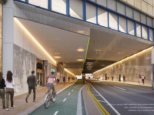 Dark Neville Street will be given extra cycle access.