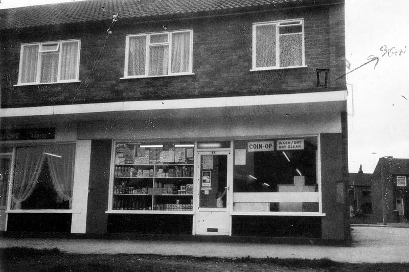 The launderette and shop on Glenthorpe Crescent,
