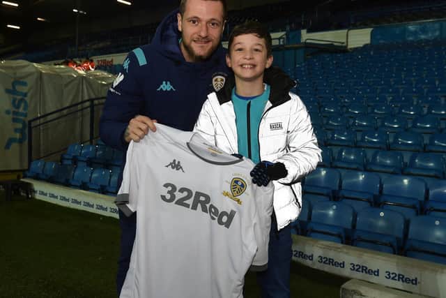 GESTURE: Liam Cooper presented his shirt and armband to Oliver after the Millwall game, then invited him to Thorp Arch to play pool.
