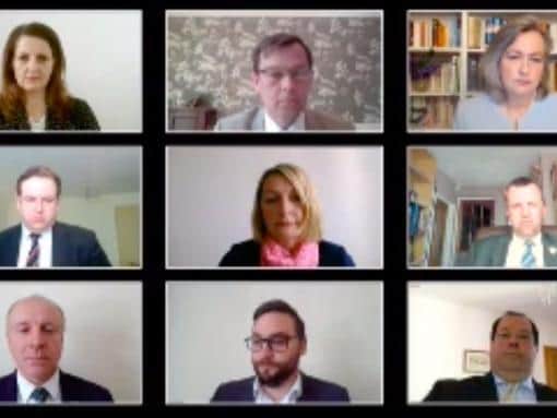 MPs take part in virtual PMQs. Photo: Parliament TV