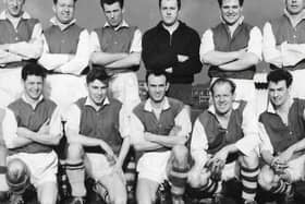 Malcolm Guest is pictured (front row far left) with the Yorkshire Colts football team.