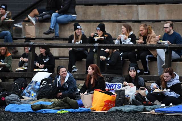 A previous Big Sleep Out event at The Royal Armouries in Leeds.