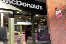 The McDonald's in the St John's Centre in Leeds was offering takeaway only until the company closed for good on March 23.