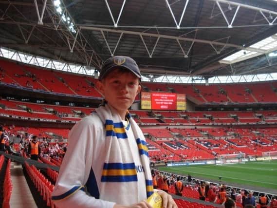HEARTACHE - Alex Chaffer experienced pain at Wembley as a Leeds United supporting youngster.